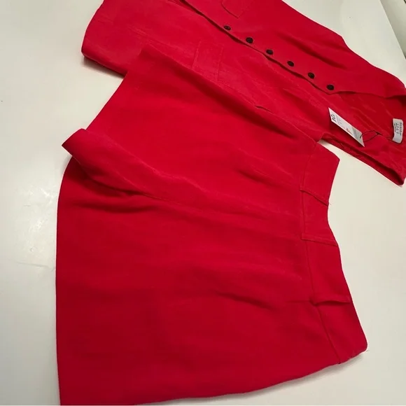 NWT Primark Linen Shorts set vest shirt Red Sleeveless - Picture 12 of 12